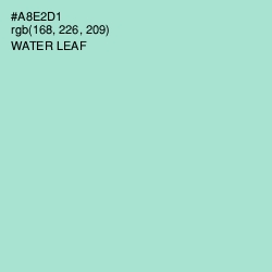 #A8E2D1 - Water Leaf Color Image